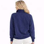 Dames Half-Zip Sweater met Hoge Kraag