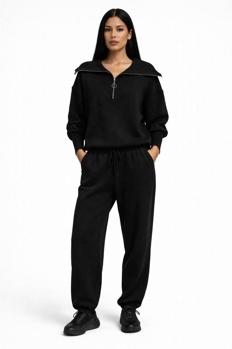 Dames Lounge Set met Ritskraag