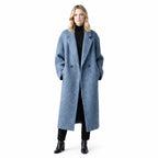 Dames Oversized Wollen Manteljas