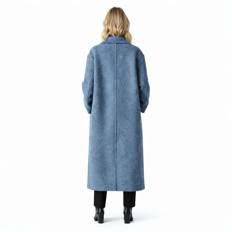 Dames Oversized Wollen Manteljas