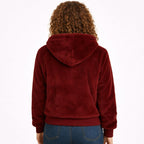 Dames Teddy Jas met Rits & Capuchon