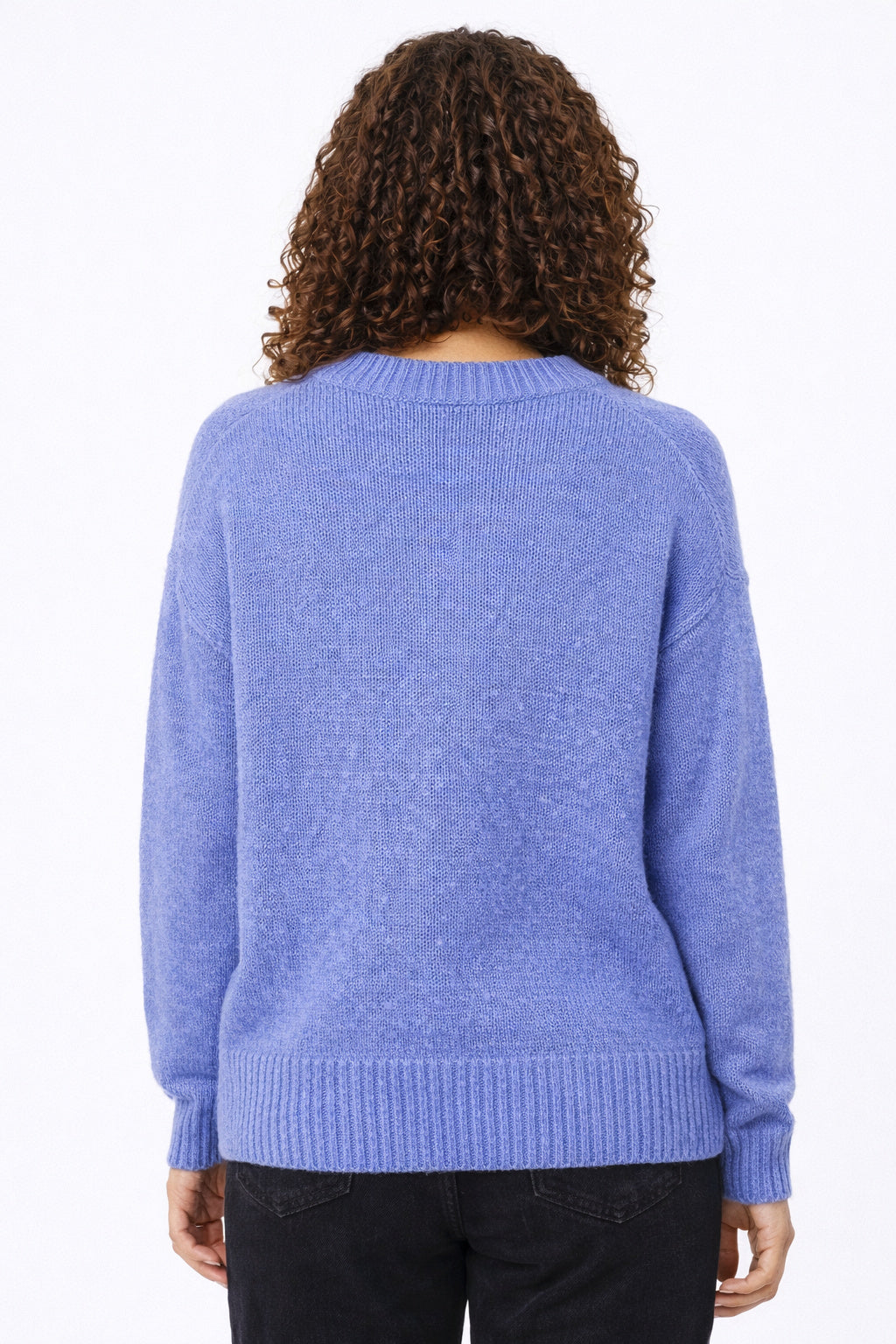 Oversized Gebreide Sweater voor Dames met Ronde Hals
