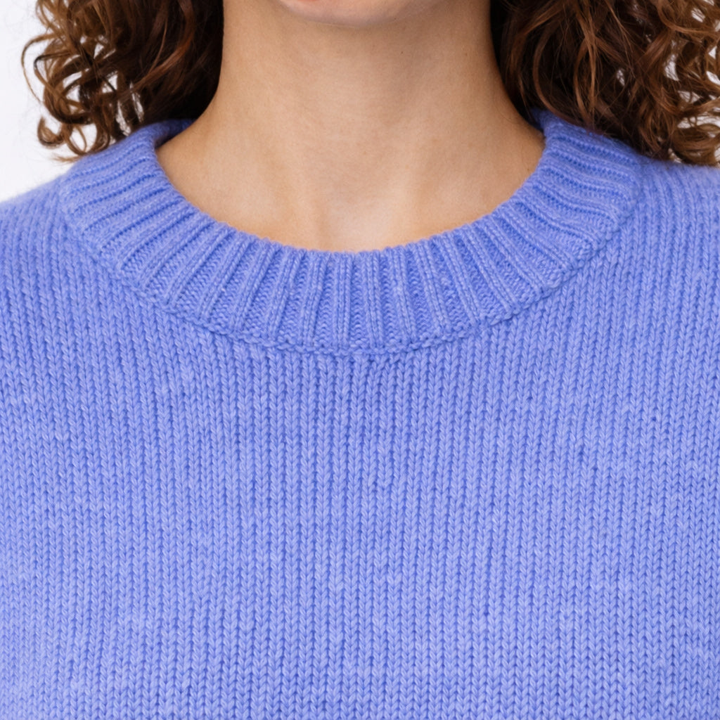 Oversized Gebreide Sweater voor Dames met Ronde Hals